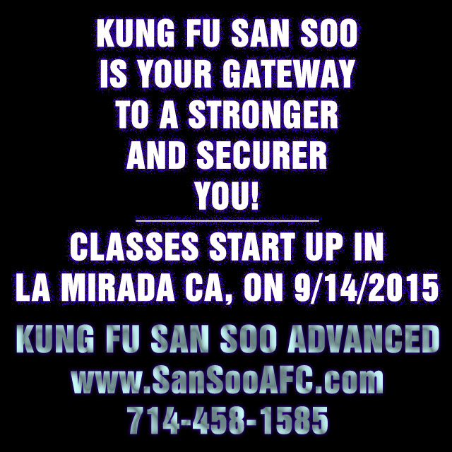 Circle Stuff Kung Fu San Soo Classes in La Mirada start on 9/14/2015